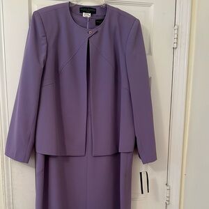 Harve Benard Lavender Long Sleeve Jacket and Skirt